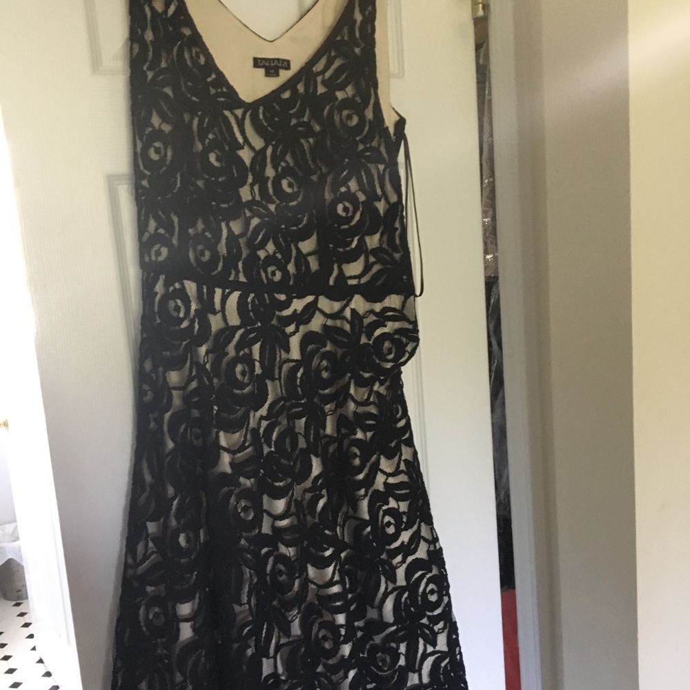 Used black lace tahari dress in size 10